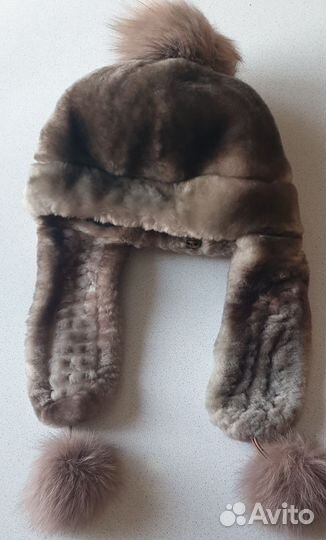 Шапка ушанка женская