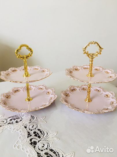 Этажерки розовый фарфор