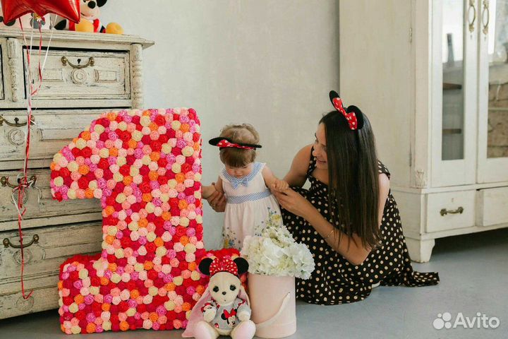 Цифра 1 единичка на годовасие и для фотосессии