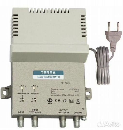 Terra HA-131 - домовой усилитель усилением 36 dB