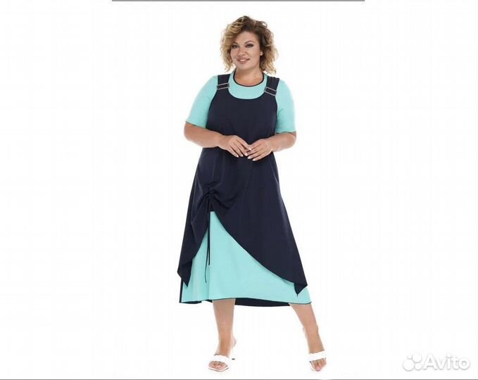 Платье новое, имитация двойки