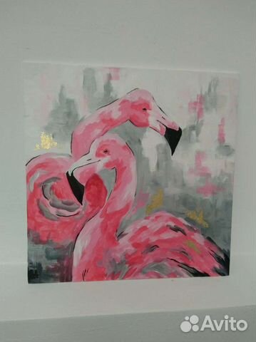 Интерьерная картина акрилом на холсте 30*30