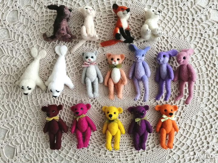 Игрушки валяные