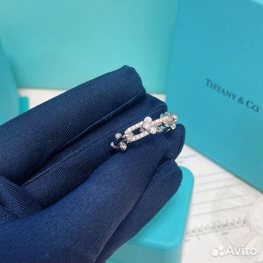 Tiffany кольцо из золота 750 пробы и бриллианты