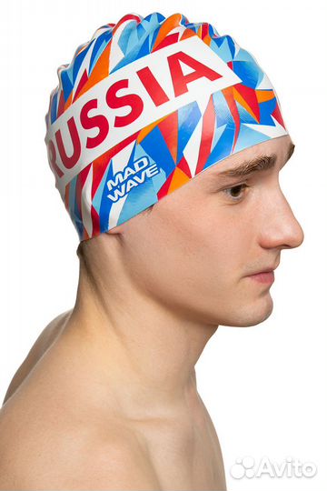 Шапочка для плавания Russia MadWave