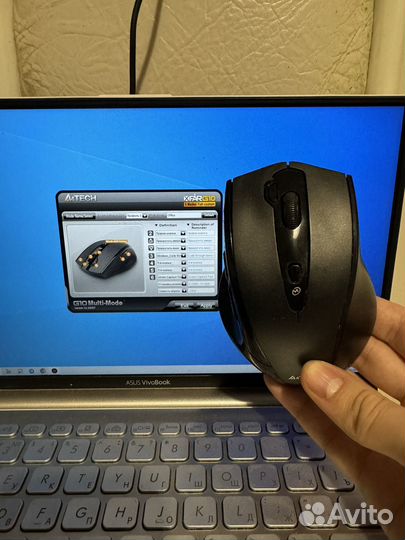 Мышка беспроводная бесшумная A4Tech G10-810FS