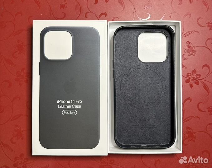 Чехол на iPhone 14 pro mag safe кожаный