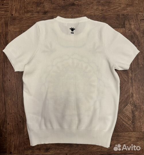 Футболка-блузка dior оригинал с вышевкой