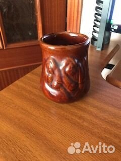 Керам. кружка тяжелая -ретро и сахарница