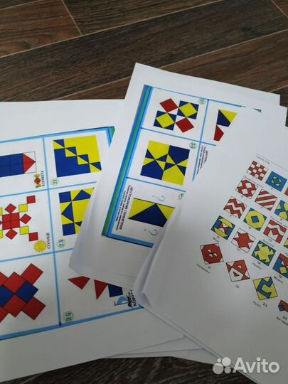 Кубики сложи узор+пособия с заданиями