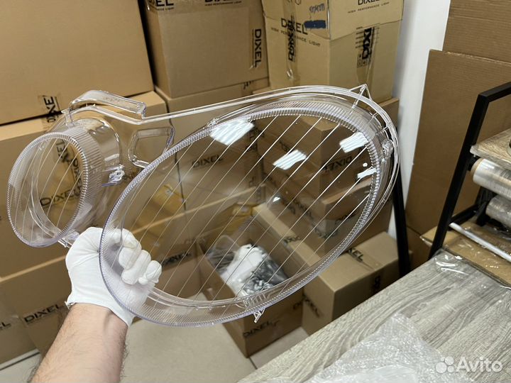 Стекло фары Mercedes-Benz E W211 2002-2009