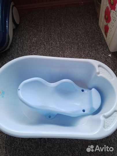 Детская ванночка для купания с горкой