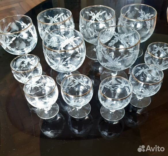 Подарочный набор : фужеры,рюмки