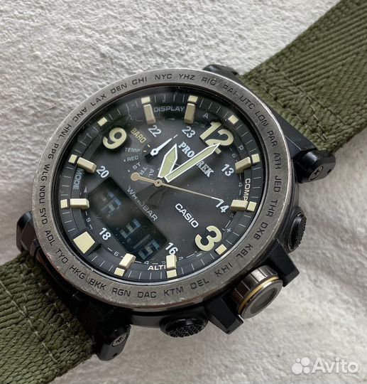Часы наручные мужские casio PRO trek PRG-600YB-3E