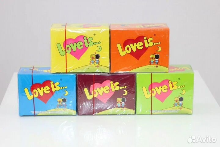 Love is жвачка люблю (100шт)