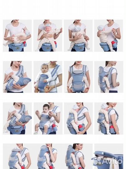 Слинг-рюкзак-переноска для новорожденных