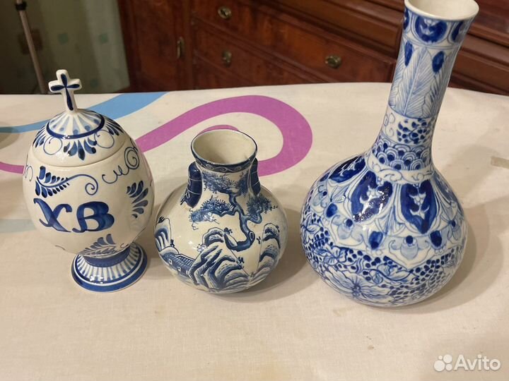 Вазы гжель