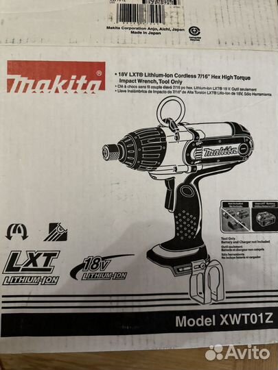 Гайковерт ударный makita XWT01Z 7/16