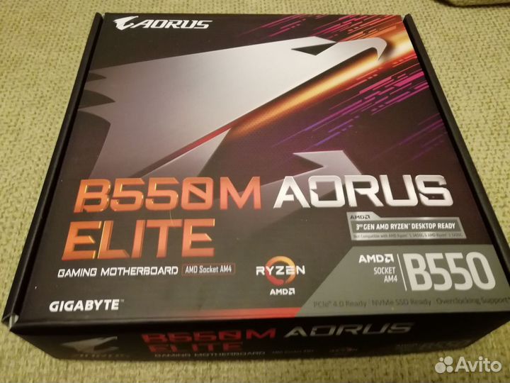 Gigabyte B550 Aorus Elite +Ryzen 7 3700Х