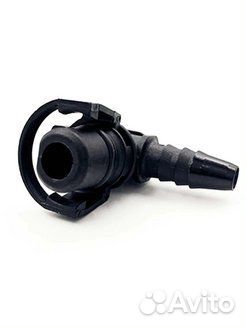 Штуцер обогрева корпуса дросселя от термостата