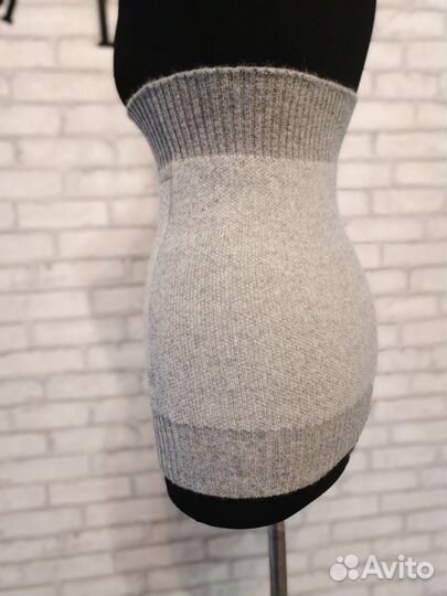 Пояс согревающий из 100% монгольской шерсти серый