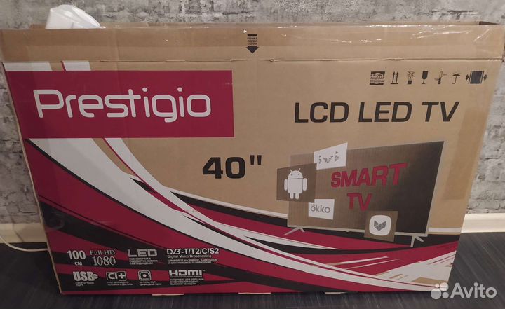 Коробка для телевизора диагональю 40