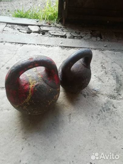 Гиря 16кг и 32кг