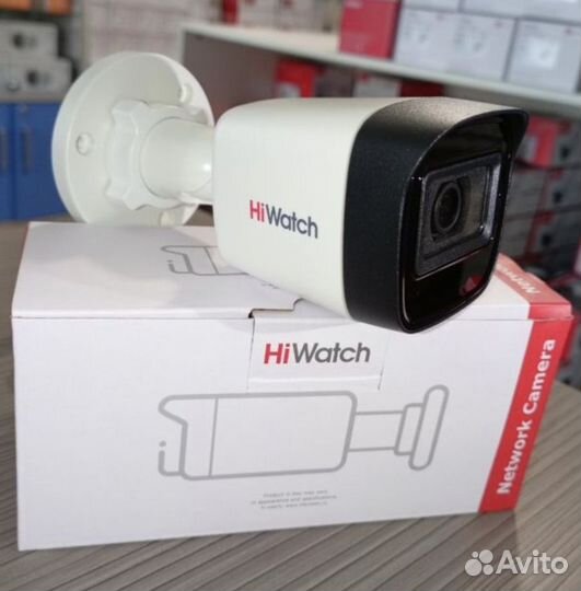 Ip камера ip купольная hiwatch 4мп улица с звуком