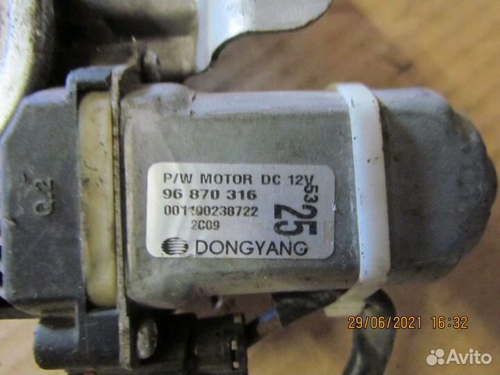 Стеклоподъемник chevrolet aveo Т250