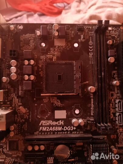 Материнская плата asrock fm2a68m-dg3+