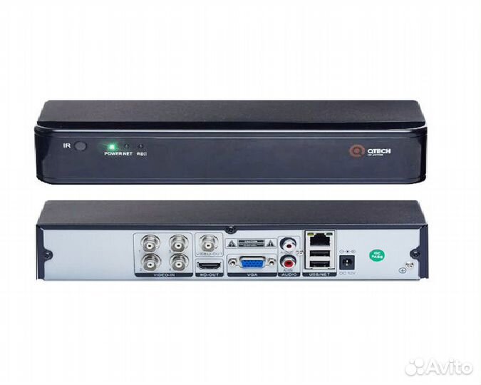 4-канальный мультиформатный видеорегистратор Qtech