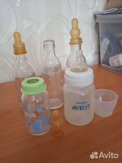 Бутылочки avent, стекло