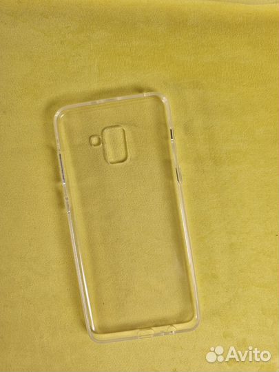 Чехол силиконовый-прозрачный Samsung A8 plus 2018