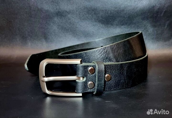 Мужской кожаный ремень ручной работы