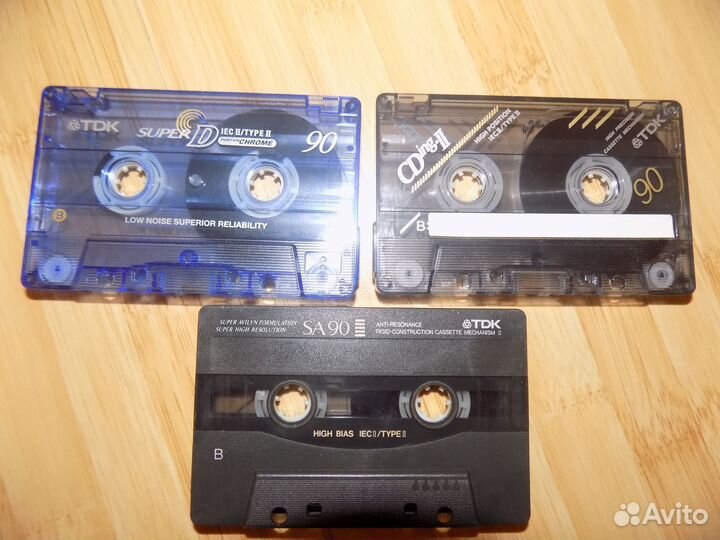 Аудиокассеты хром 9 шт под запись