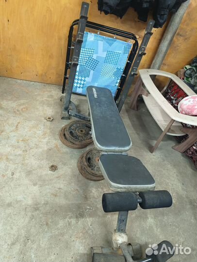 Скамья для жима и стойки