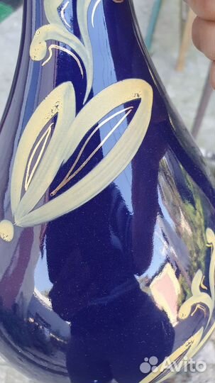 Штофы и графины СССР для вина кобальт позолота