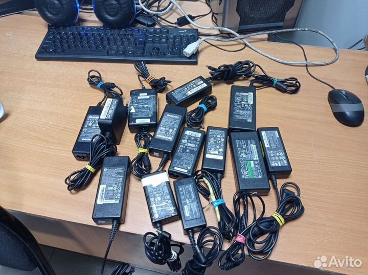 Нерабочие блоки питания от ноутбуков, разные