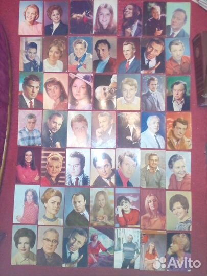 Открытки артисты и кадры из фильмов. Все вместе