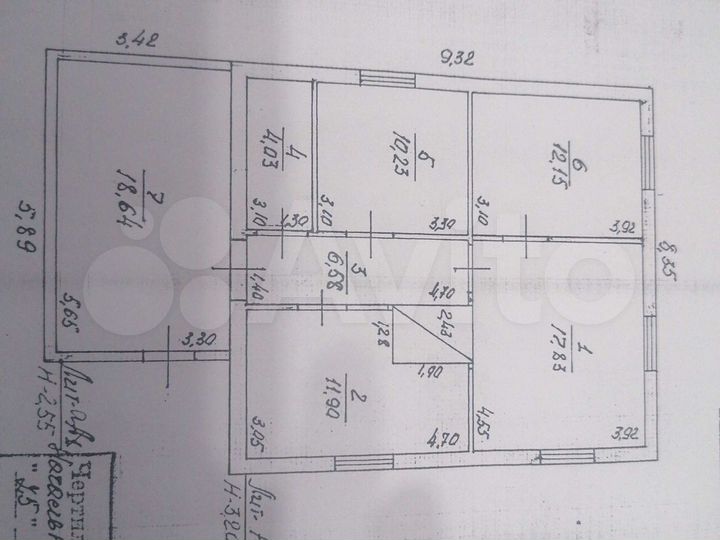 Дом 62,7 м² на участке 7 сот.