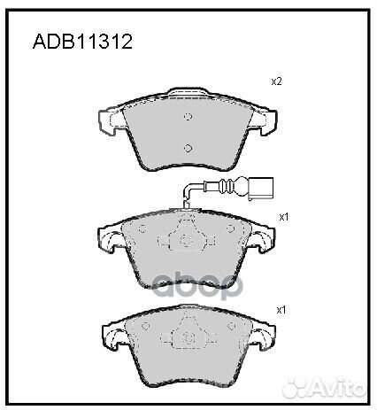 Колодки тормозные дисковые передние Allied Nipp