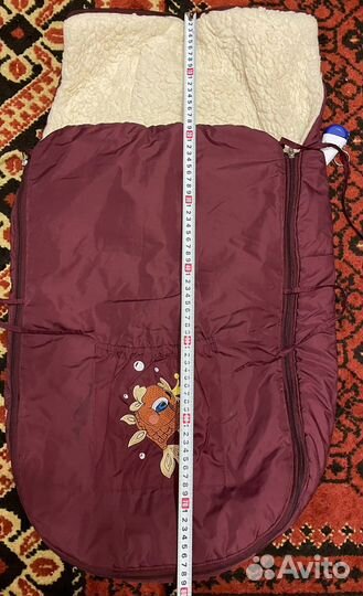 Меховой конверт в коляску овчина