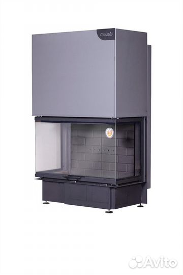 Камин Экокамин дельта 1000 pв три стекла подовое г