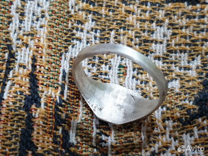 Перстень серебро два воина у ростка