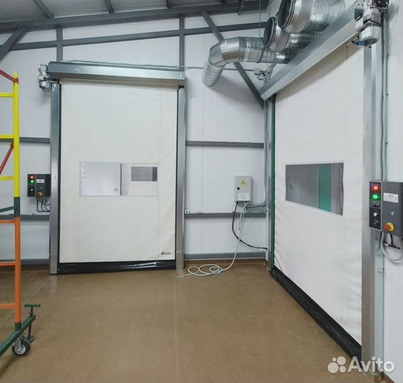 Скоростные рулонные ворота из пвх