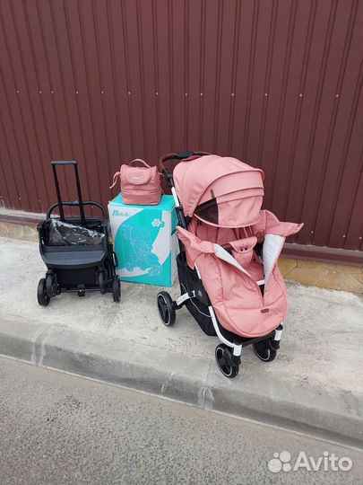 Коляска baballo 2024 девчулька (нежный )