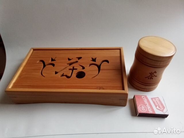 Декоративный набор для чайной церемонии из бамбука