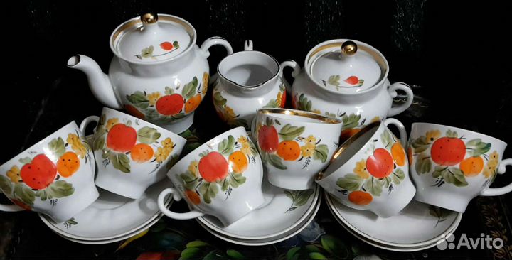 Редчайший сервиз Барановка СССР Клубника