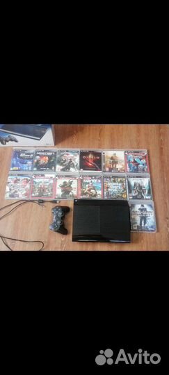 Sony PS3 super slim, диски продаются отдельно