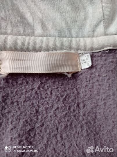 Комбинезон из футера с начесом 80 86